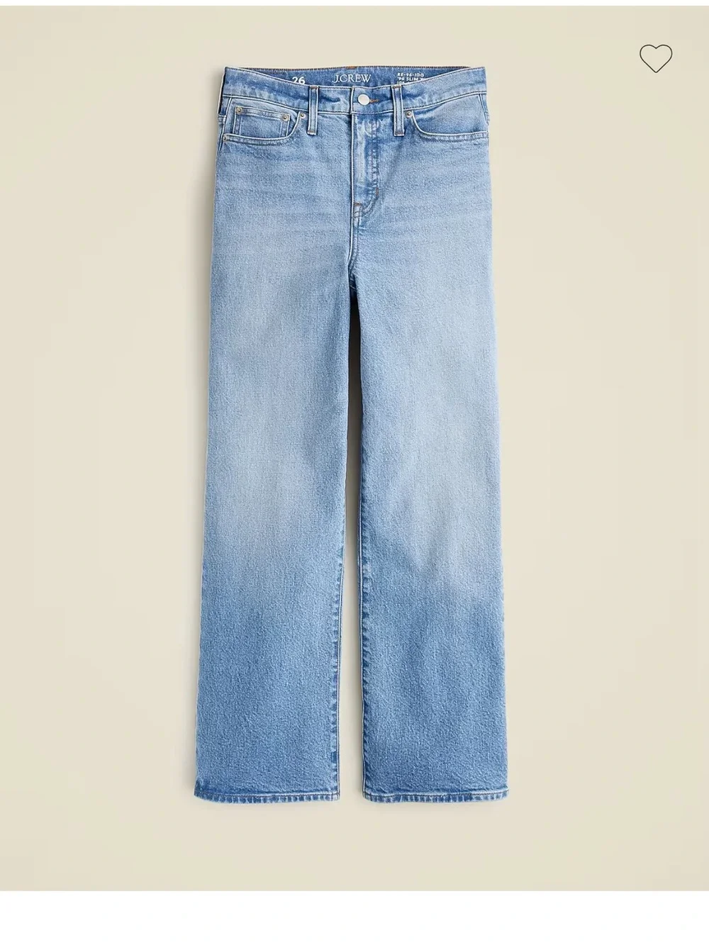 J. Crew High-rise slim-wide jean in 1996 semi-stretch